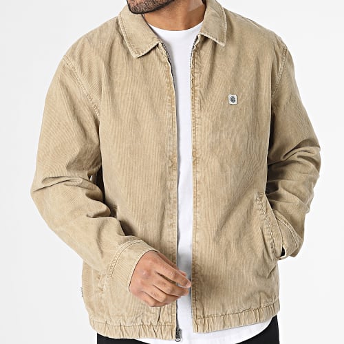 Veste Zippée Parker Corduroy Beige