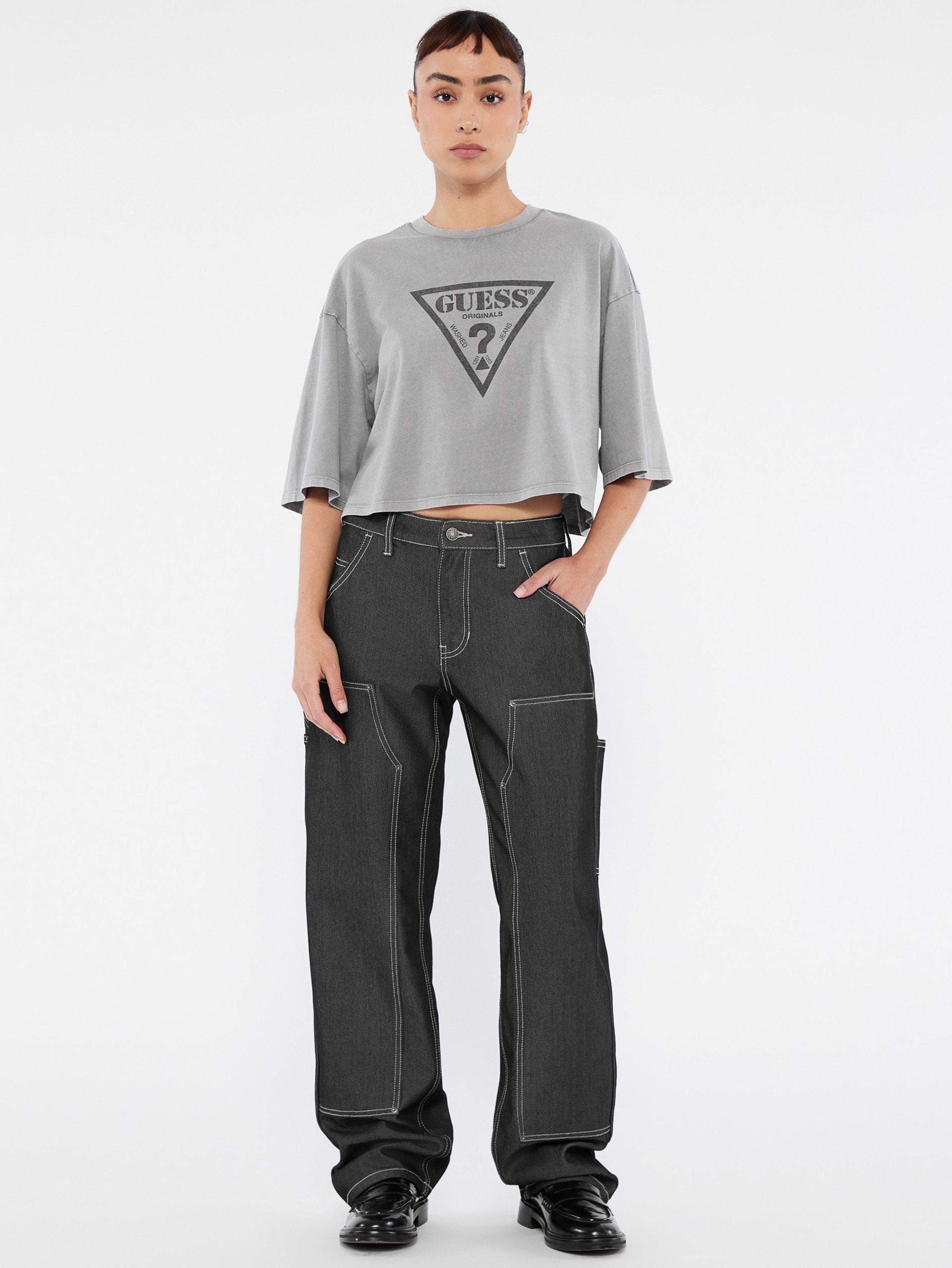 Calça jeans GUESS Originals Metallic Zip Carpenter