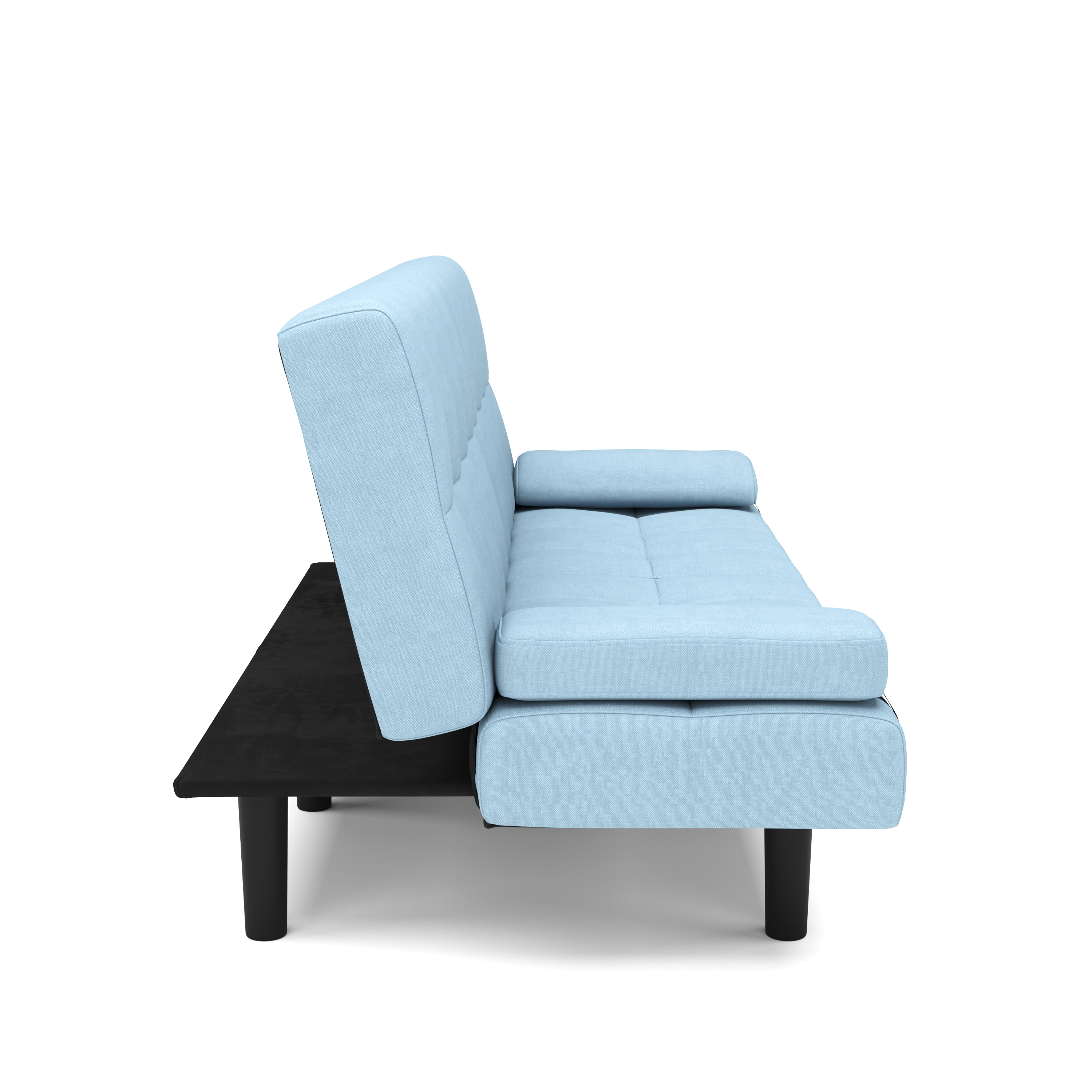 Schlafsofa Leinen LINUS multifunktional hellblau