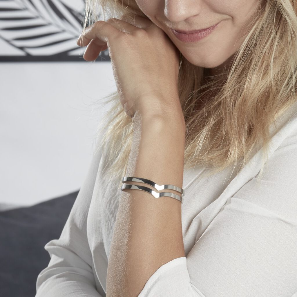 Bracelet Wilna Acier Blanc