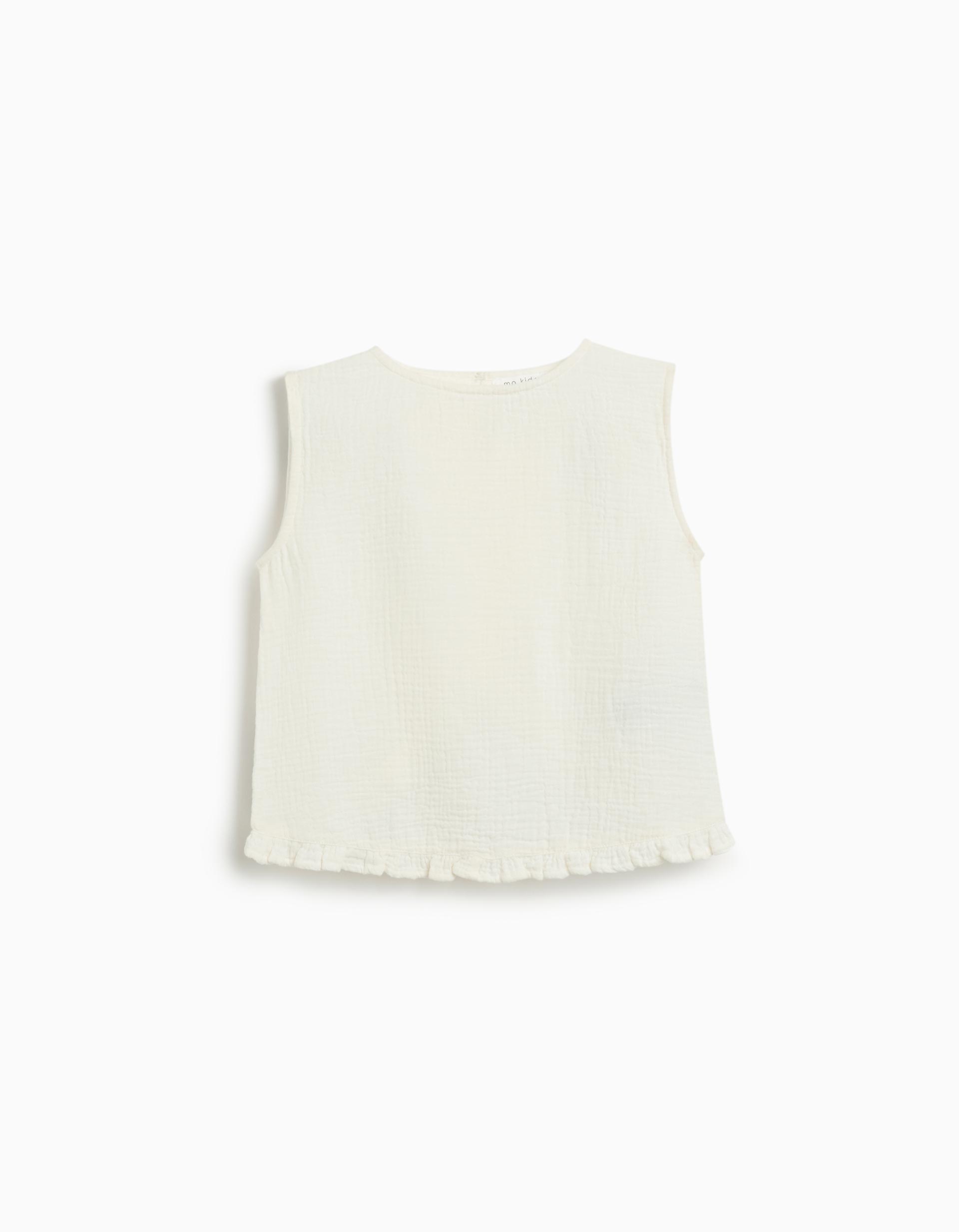 Blusa, Menina, Branco