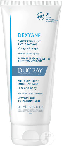 Ducray Dexyane Baume Emollient Anti-Grattage Peau Très Sèche/Tendance Atopique Démangeaisons 200ml