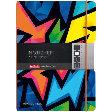 Herlitz Notizheft Neon Art, flexibel, A4, PP