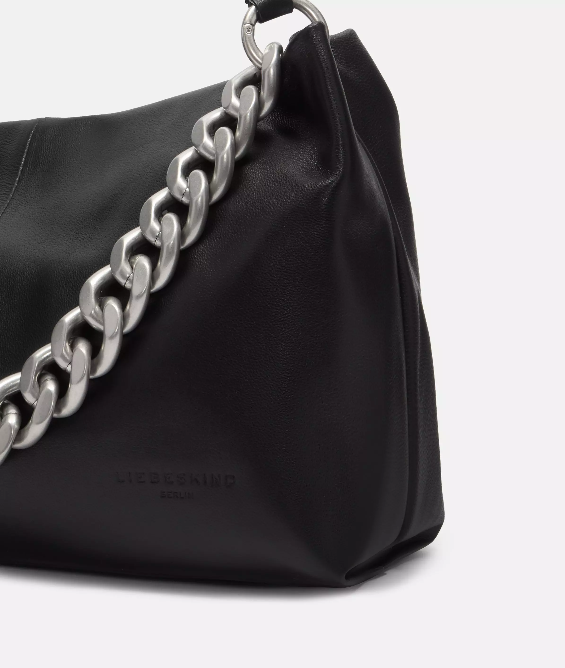 Mira Hobo M Spacious leather hobo bag