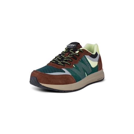 Woden Rigmor Open Mesh Sneakers, Sepia/Deep Forest, 42