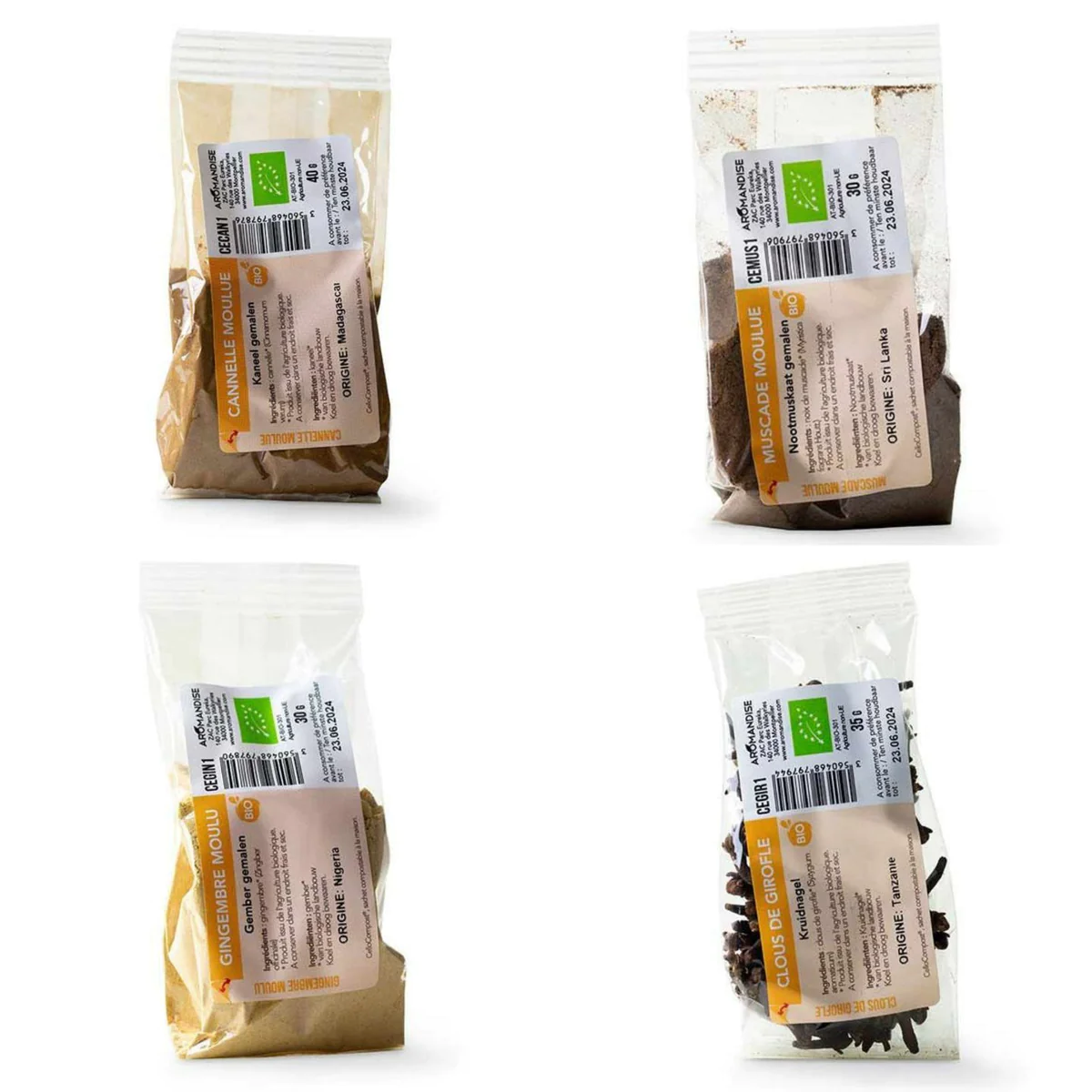 Mélange 4 épices bio - cuisine antillaise Aromandise