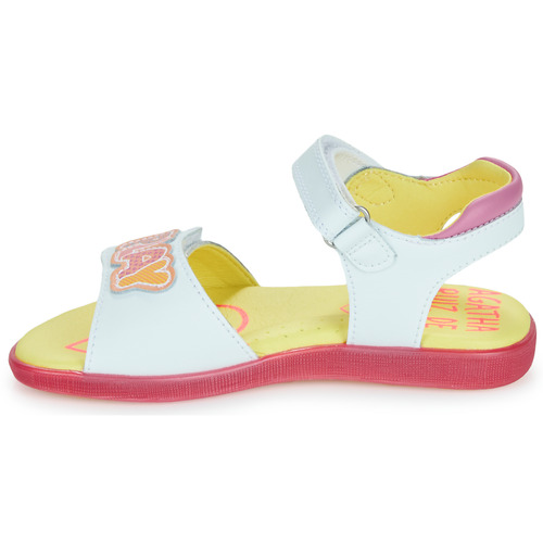 Agatha Ruiz de la Prada - SANDALIA PLAY - Blanc / Rose