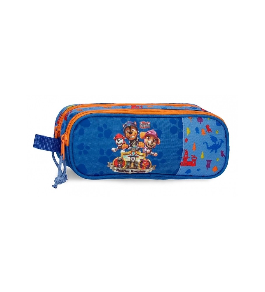 Estojo para lápis Joumma Bags Paw Patrol Rescue Knights com dois compartimentos, azul
