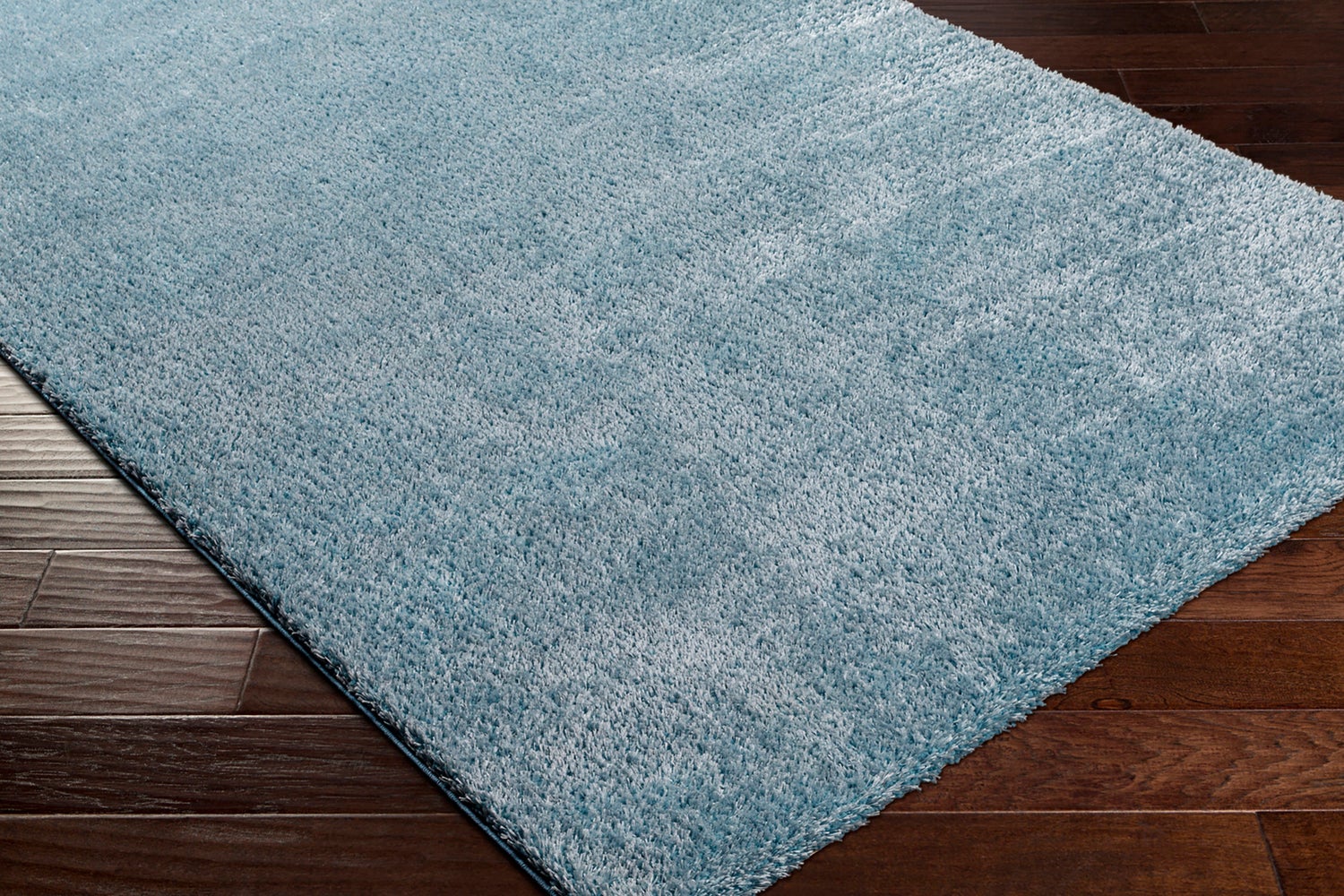 Modern hoogpolig shaggy vloerkleed, blauw, 160x213 cm, CLAIRE