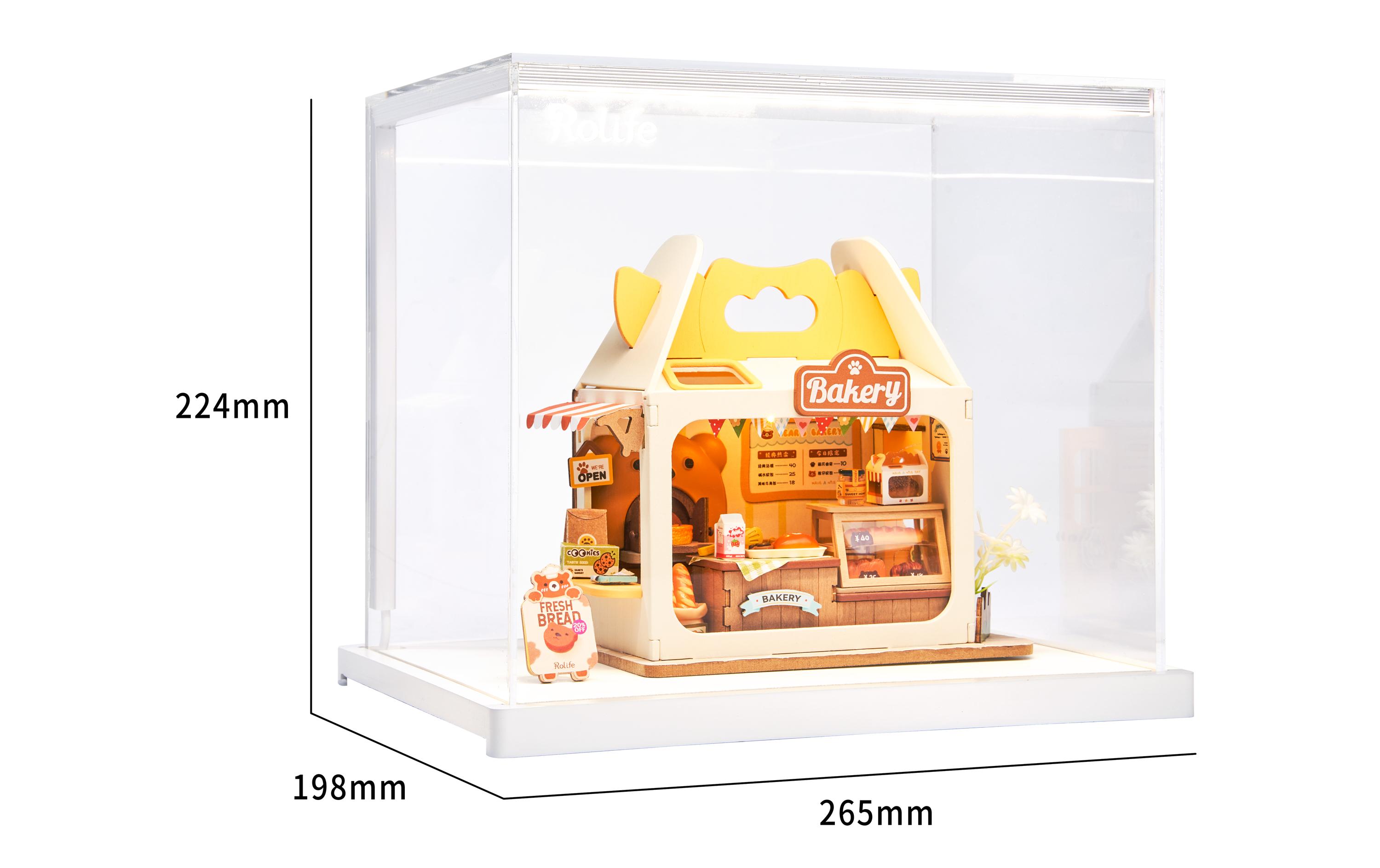 Bausatz Teddy's Brotbox3D-Puzzle aus lasergeschnittenen Holzteilen