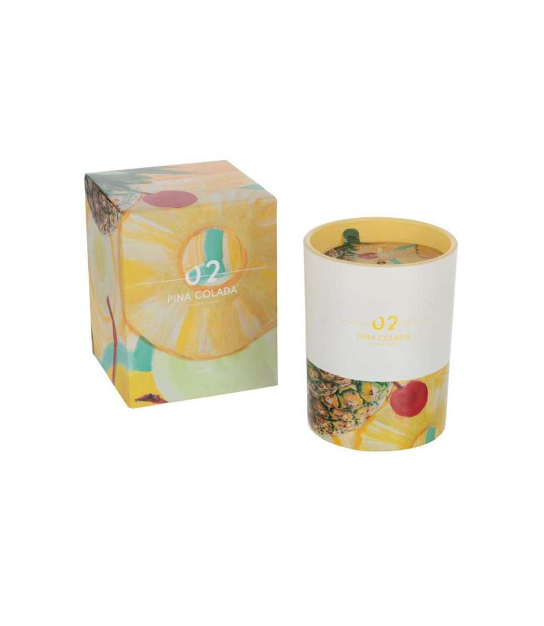Paris Prix - Bougie Parfumée cocktail 11cm Pina Colada