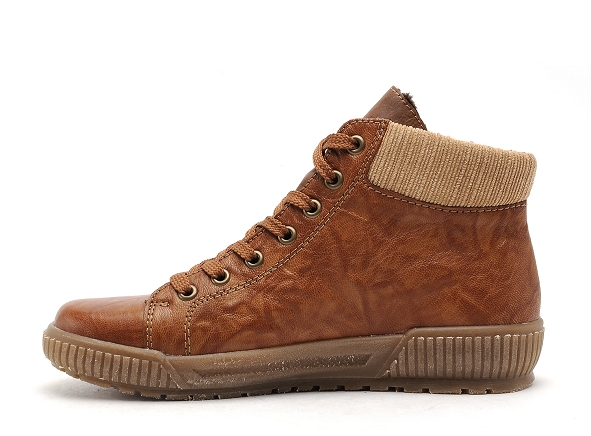 Rieker boots bottine plates femme n0709 marron