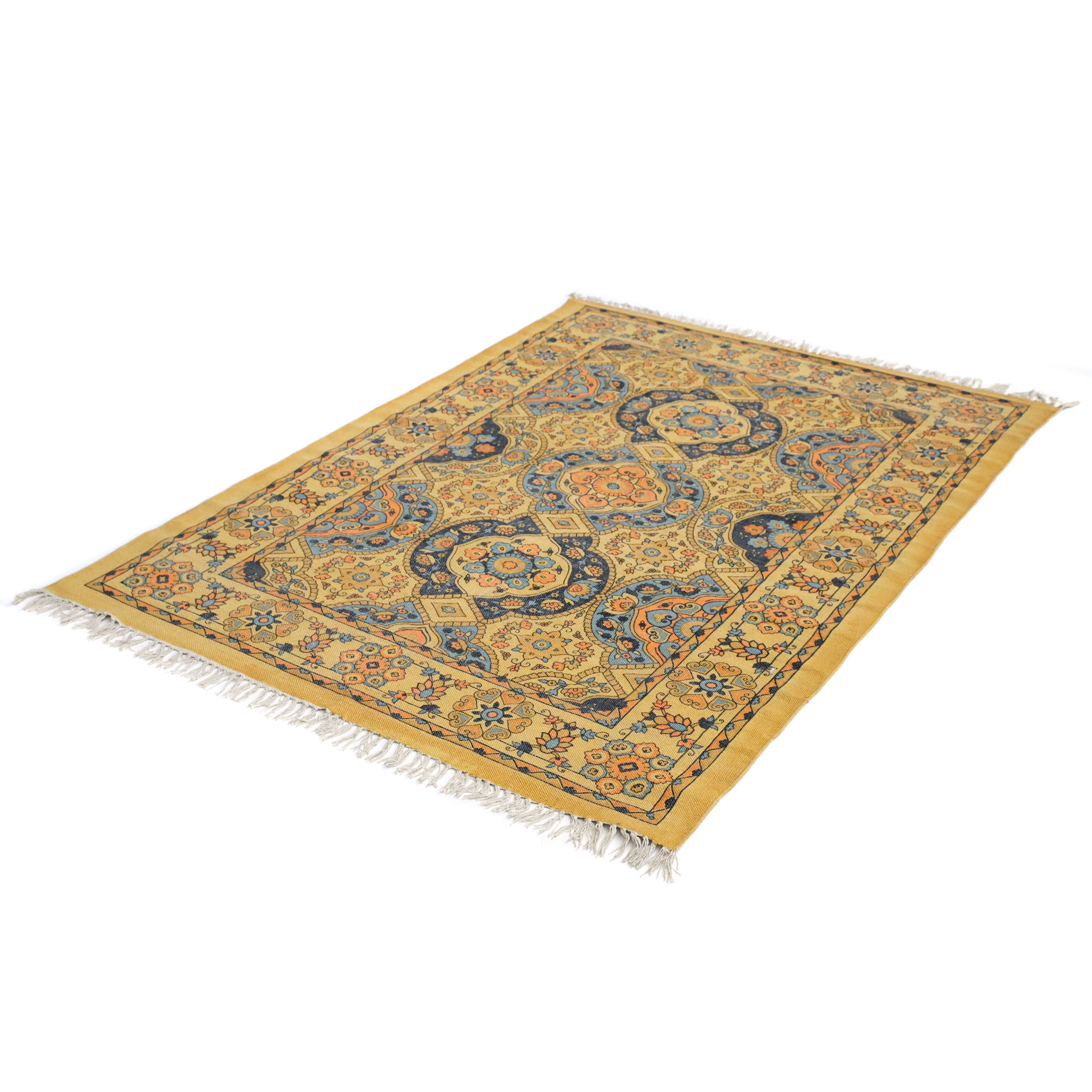 Teppich 'Neel', gelb, multicolor, B 200 cm, L 140 cm von fischer's lagerhaus