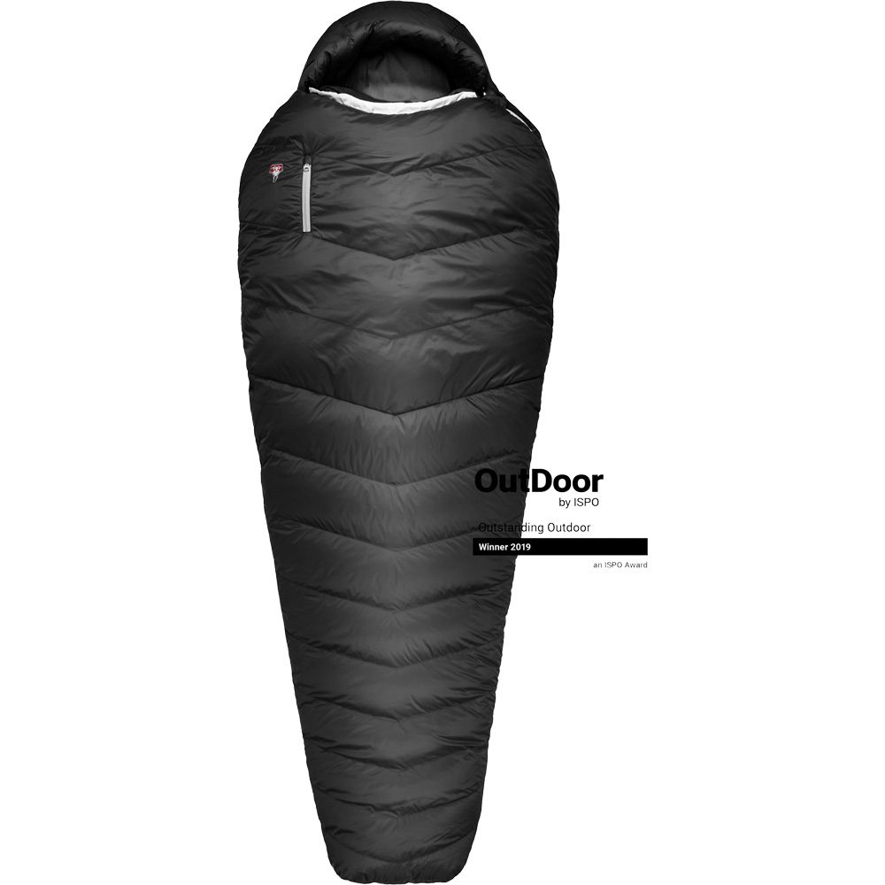 Grüezi Bag Biopod Down Hybrid Ice Extreme 180 Schlafsack deep asphalt