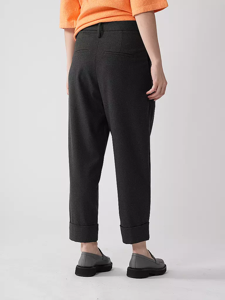 MAC Marlenehose Wide Leg MAYFAIR grau