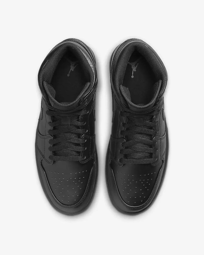 Chaussures Nike Jordan 1 Mid Noir pour homme
