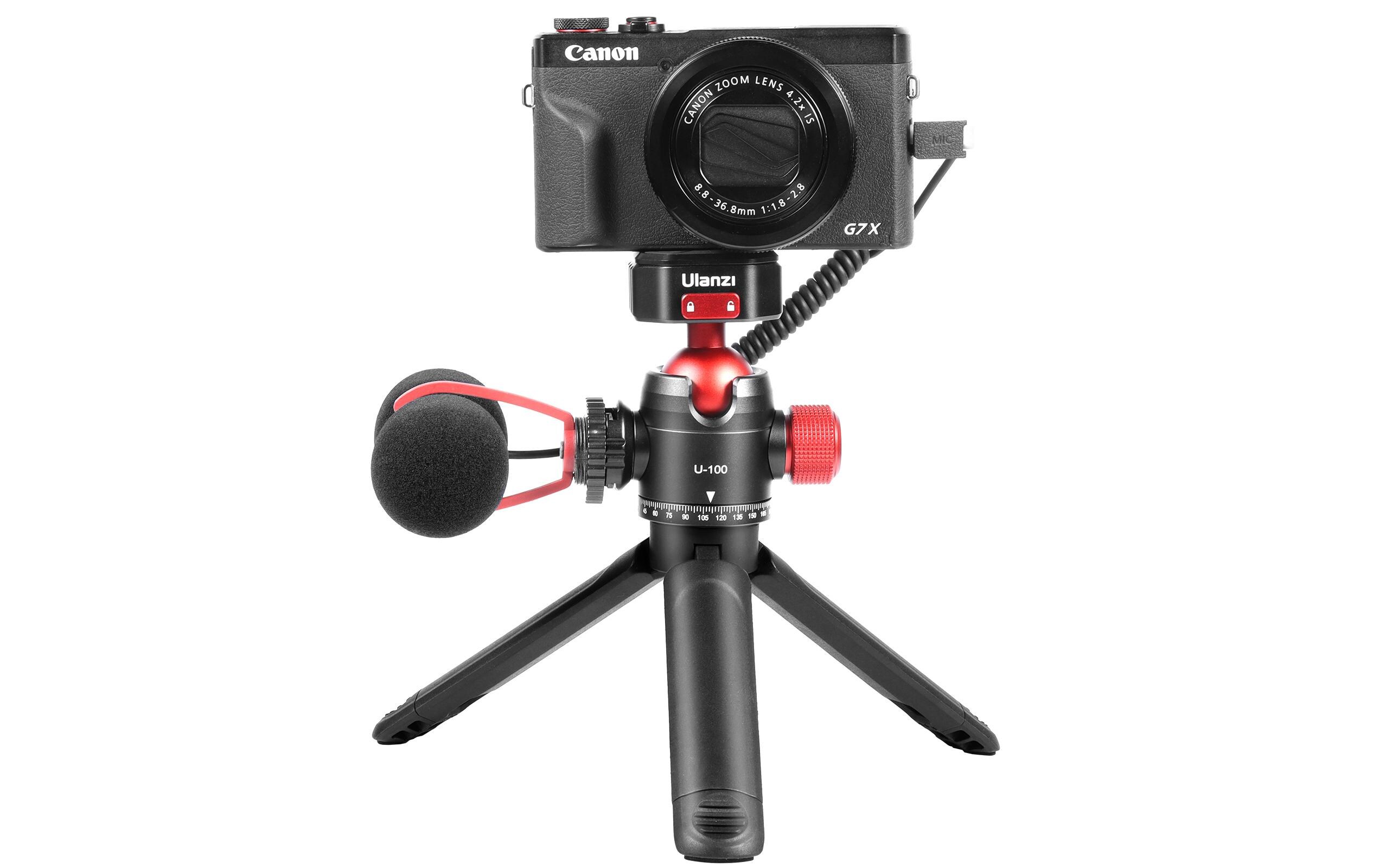 Kugelkopf U-100 Universal MiniKompakter Kugelkopf mit integriertem, drehbarem Zubehörschuh