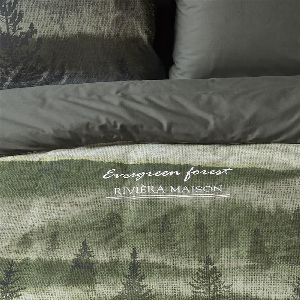 RiviÃ¨ra Maison Evergreen Dekbedovertrek 140 x 200/220 cm - Groen