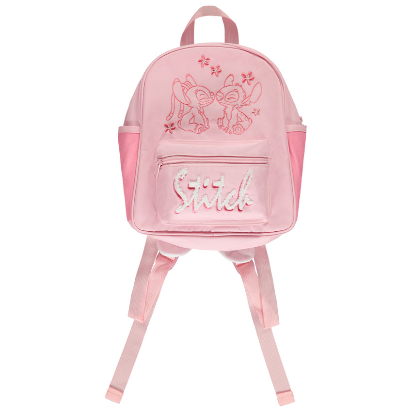 Sac à dos en toile avec broderie 3D fantaisie Stitch  pour fille