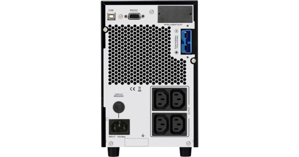 APCEasy-UPS On-Line SRV 2000VA met Externe Batterij, 230V, IEC ups  (Zwart, 4x C13, SRV2KIL)