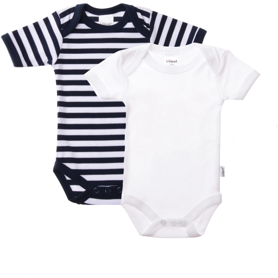 Liliput Kurzarmbody (Set, 2-tlg.) weiß, blau-weiß
