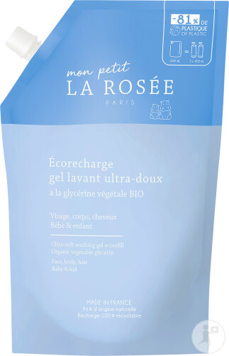 Mon Petit La Rosée Gel Lavant Ultra-Doux À La Glycérine Végétale Bio Écorecharge 800ml