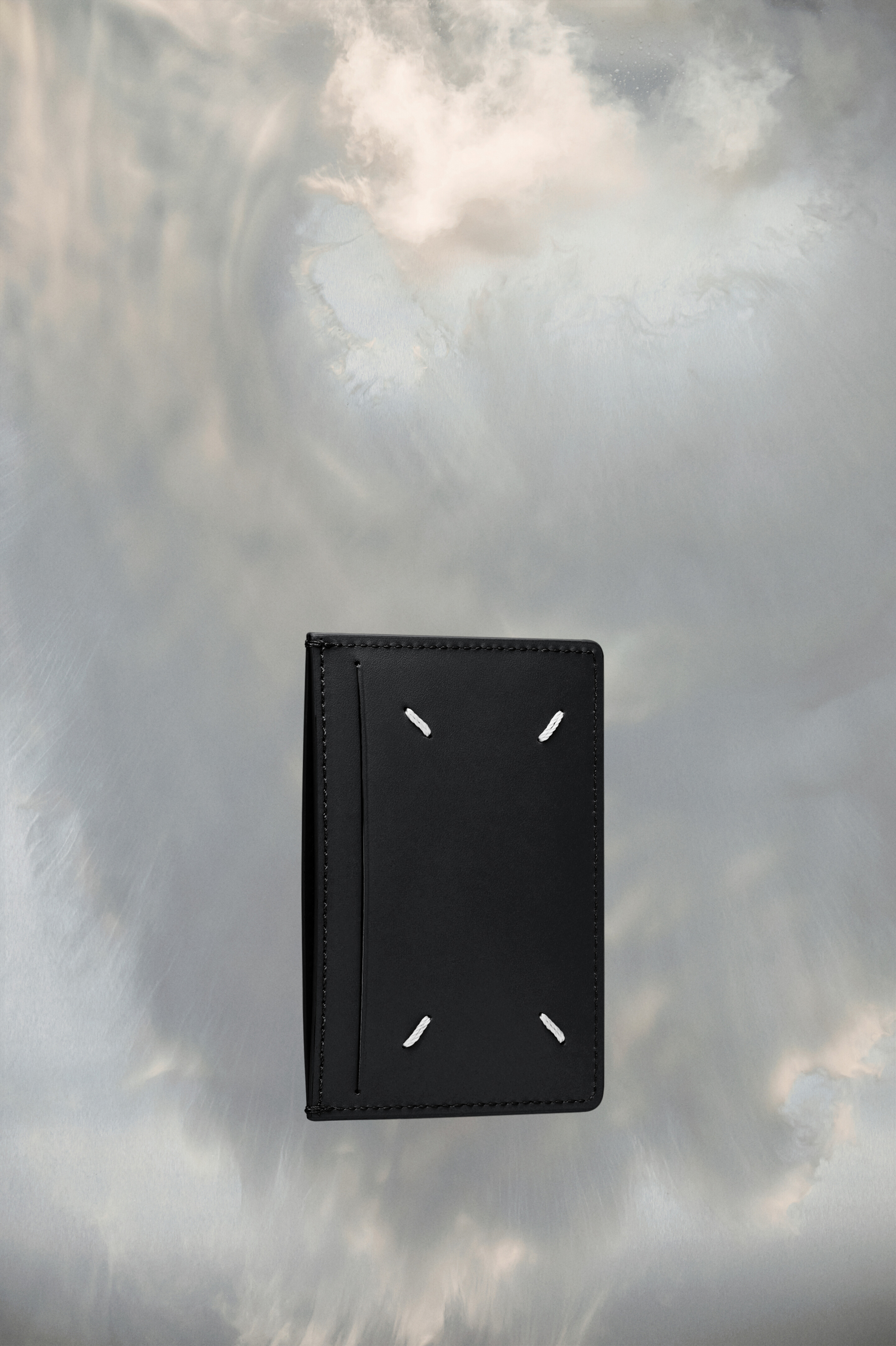 Petit porte-cartes en cuir grainé | Femme Noir