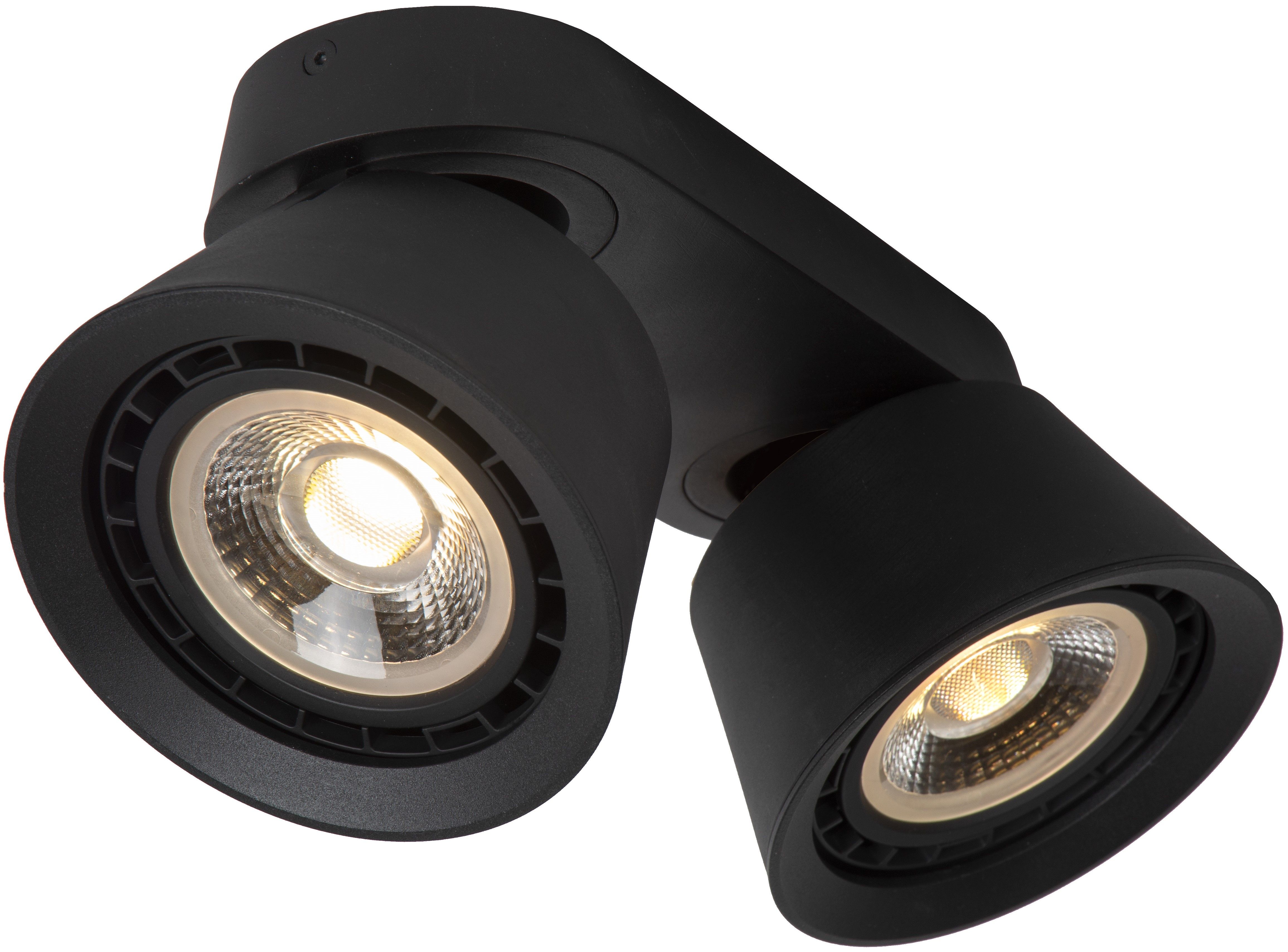 Plafondspot Zwart Trigono B25.2 x D12.6 cm