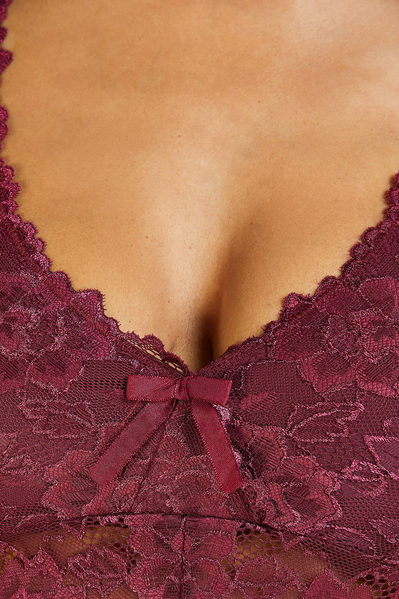 Hunkemöller slipdress Nora donkerrood