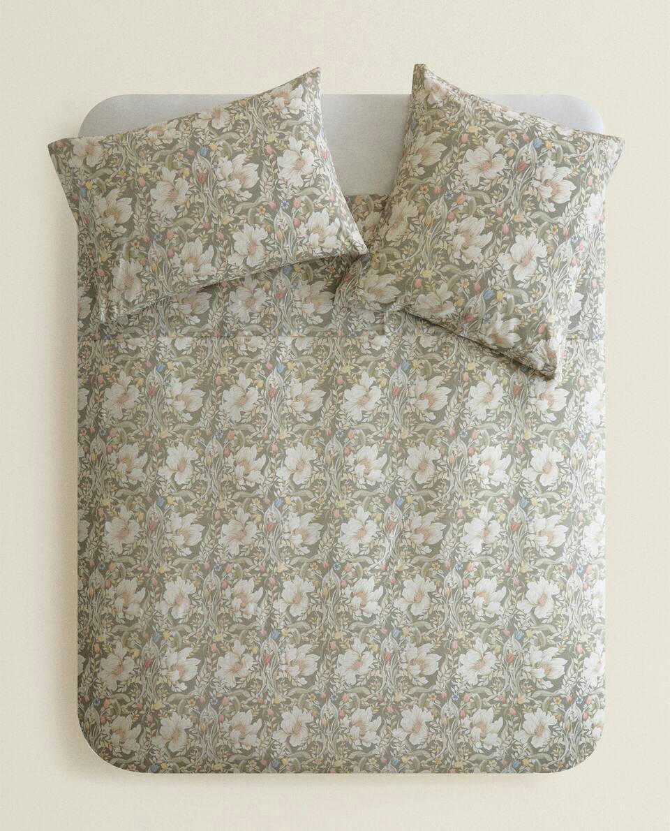 CAPA DE EDREDOM COM ESTAMPA FLORAL