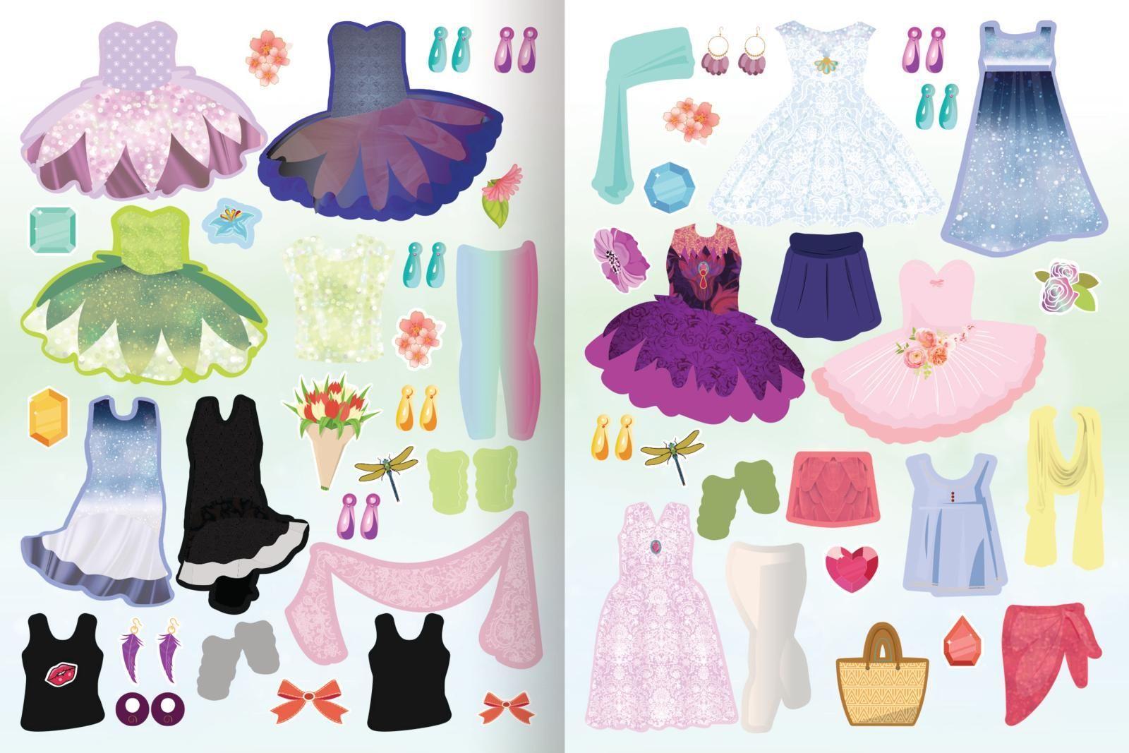 Sticker-Anziehpuppen - Ballerina
