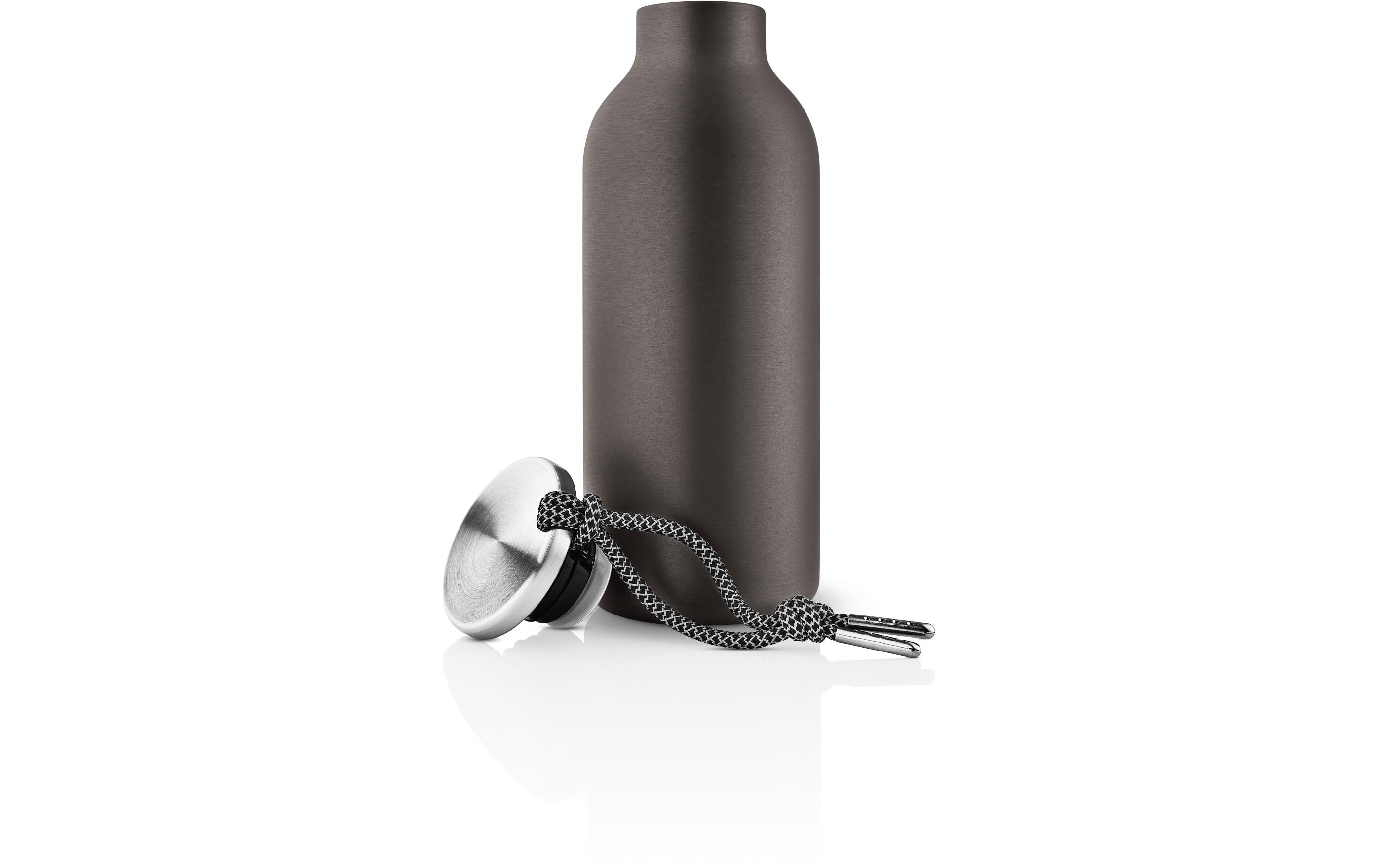 Thermosflasche 24/12 To Go 500 ml, DunkelbraunIsolierflasche mit praktischer Silikonschlaufe