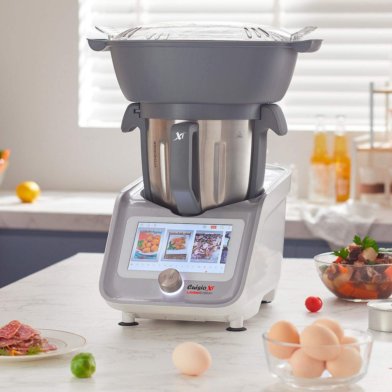 Kitchencook Robot Cuiseur connecté Cuisio multifonction multicolore - 3 L