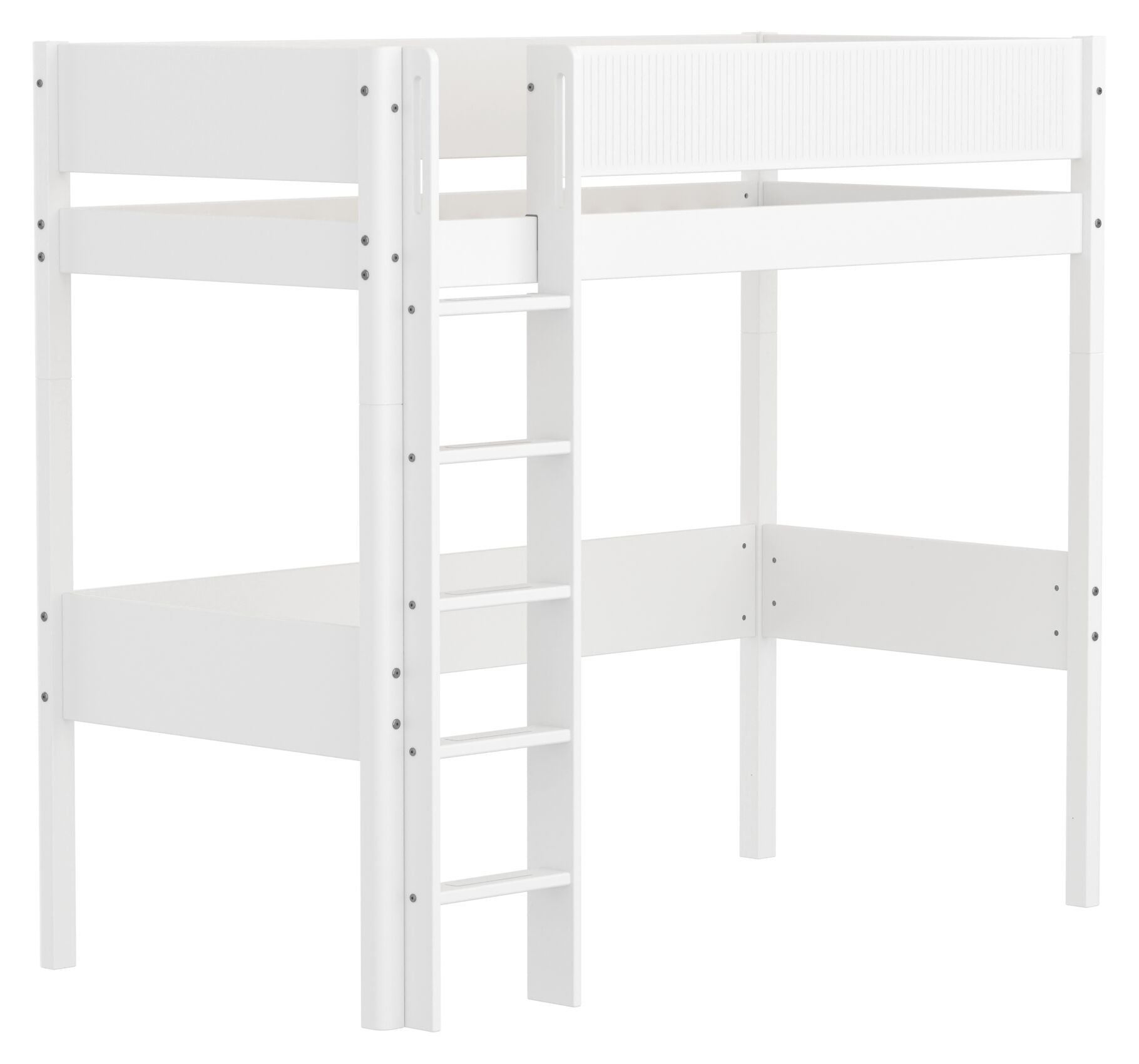 Flexa WHITE Hochbett - Weiss / B: 109.0 cm x T: 210.0 cm x H: 184.0 cm
