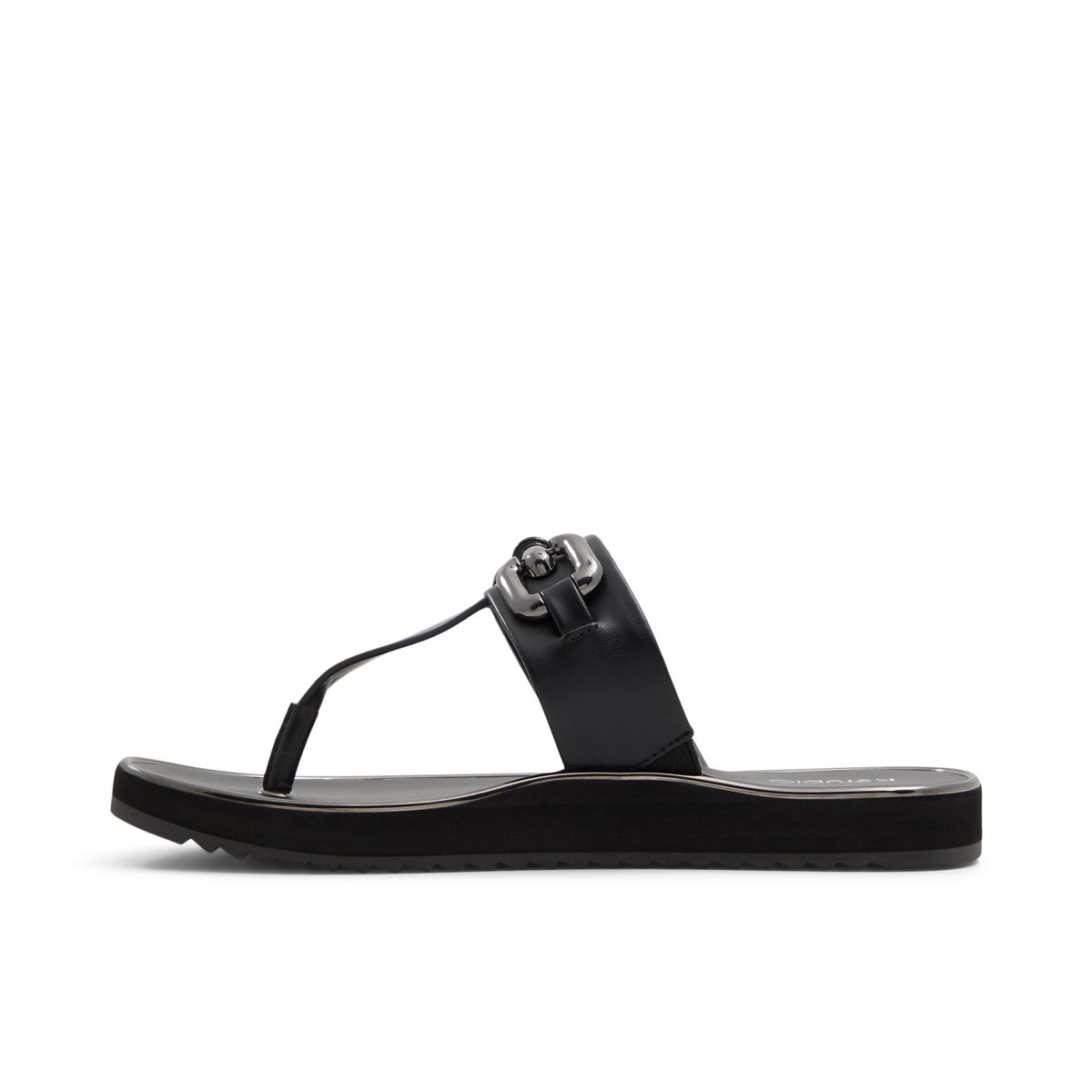 K STUDIO-Chaecan-Tongs sandales - Talon plat - Noir