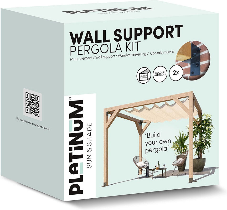 Platinum pergola kit muurelement Sun & Shade2 stuks