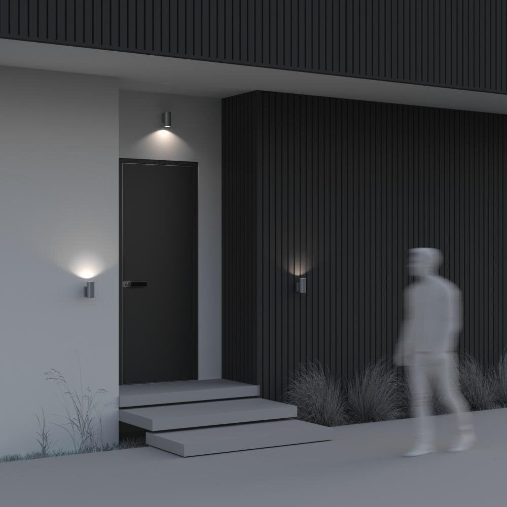 Bowery wandlamp in grijs GU10 IP54