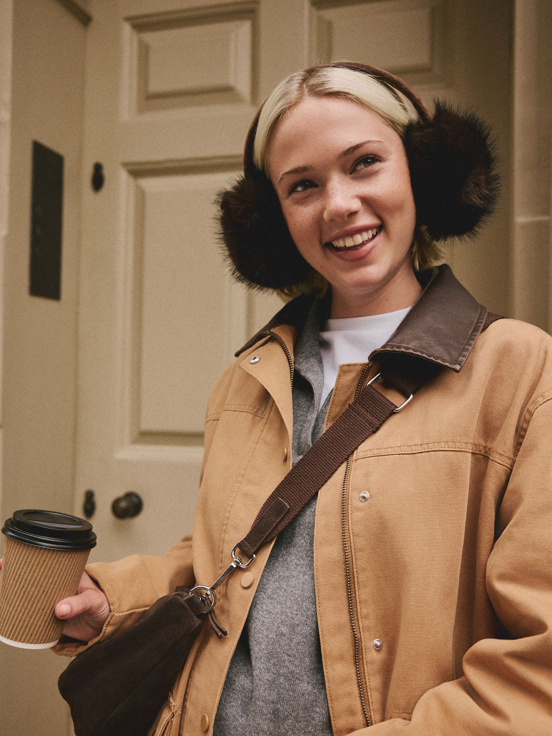 Chocoladebruin - Faux Fur Ear Muff