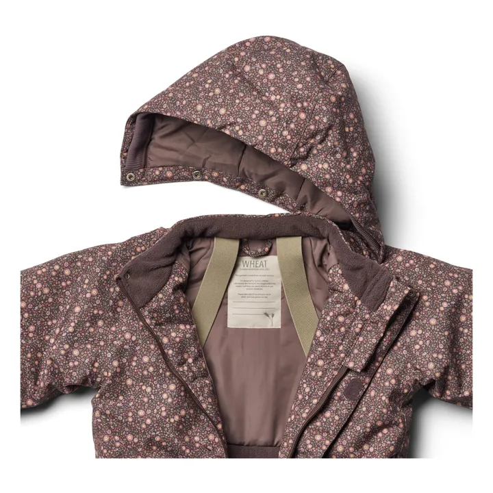 Wheat Combinaison de Ski Matières Recyclées Miko Tech | Aubergine
