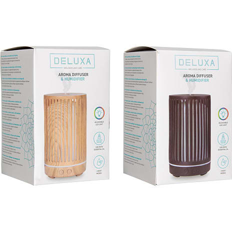 Deluxa Aroma diffuser og luftfugter - flere varianter - assorteret