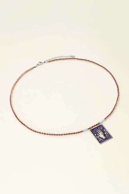 Mystic ketting met paarse bedel