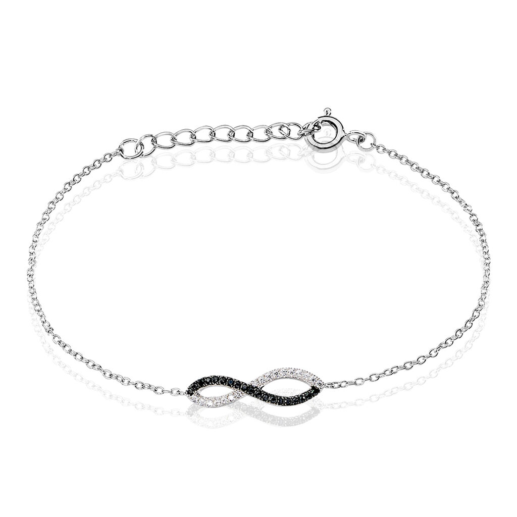 Bracelet Prudentia Argent Blanc Oxyde De Zirconium
