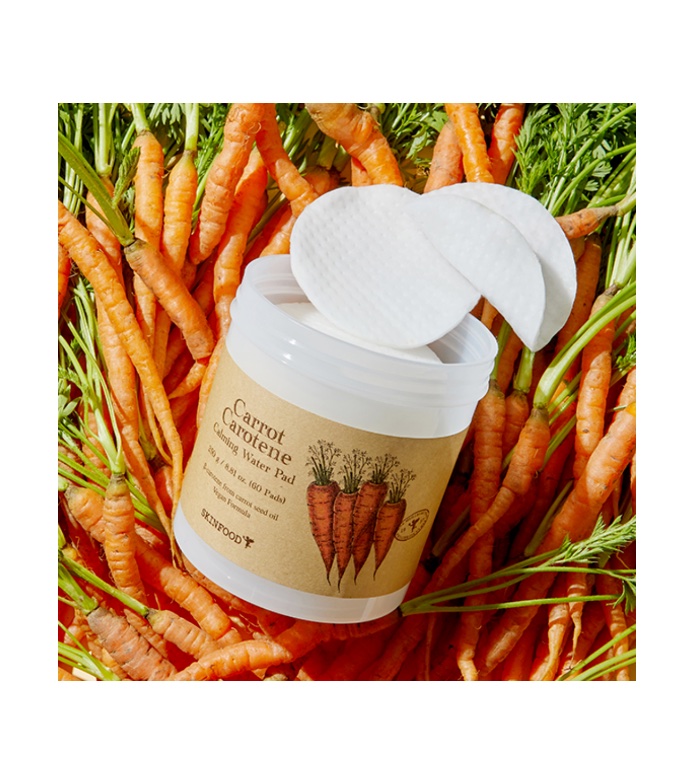 Skinfood - Almofadas calmantes Carrot Caroten 60 unidades