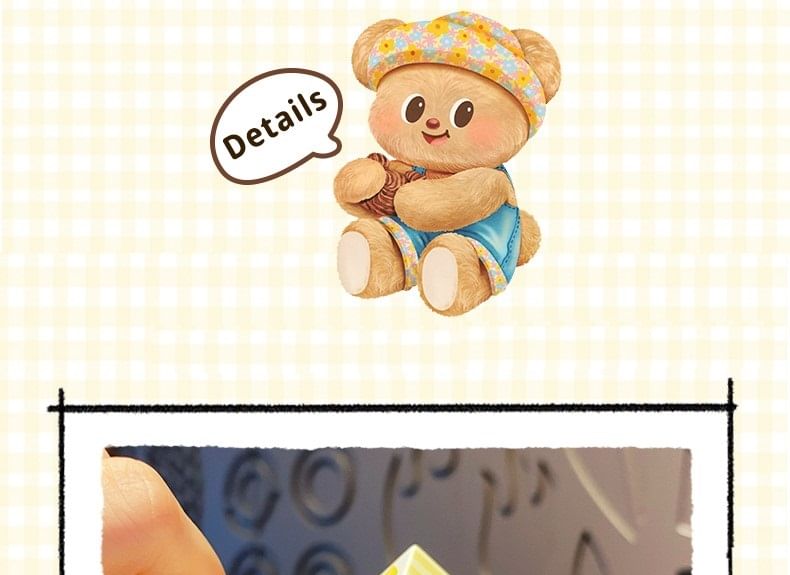 Butterbear - Butterbear Puzzelkubus Sleutelhanger