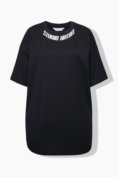 T-Shirt, oversized, Hals-Statemen