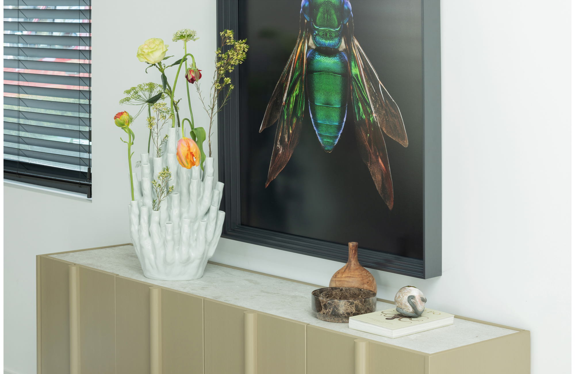 WOOOD Exclusive tv meubel Basu Basu concrete decor optiepakket t.b.v. TV meubel