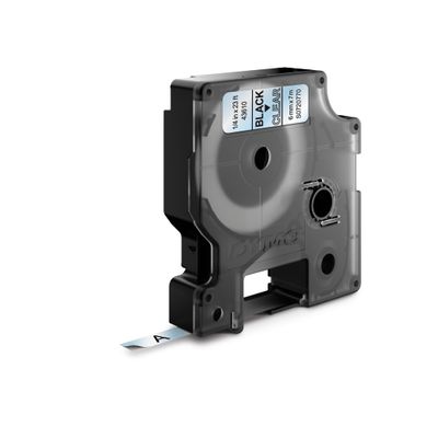 Dymo D1 - Ruban d'étiquettes auto-adhésives - 1 rouleau (6 mm x 7 m) - fond transparent écriture noire