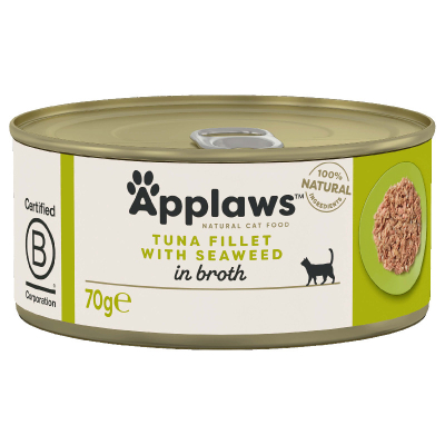 Applaws Tin Tuna Fillet & Seaweed 24x70g