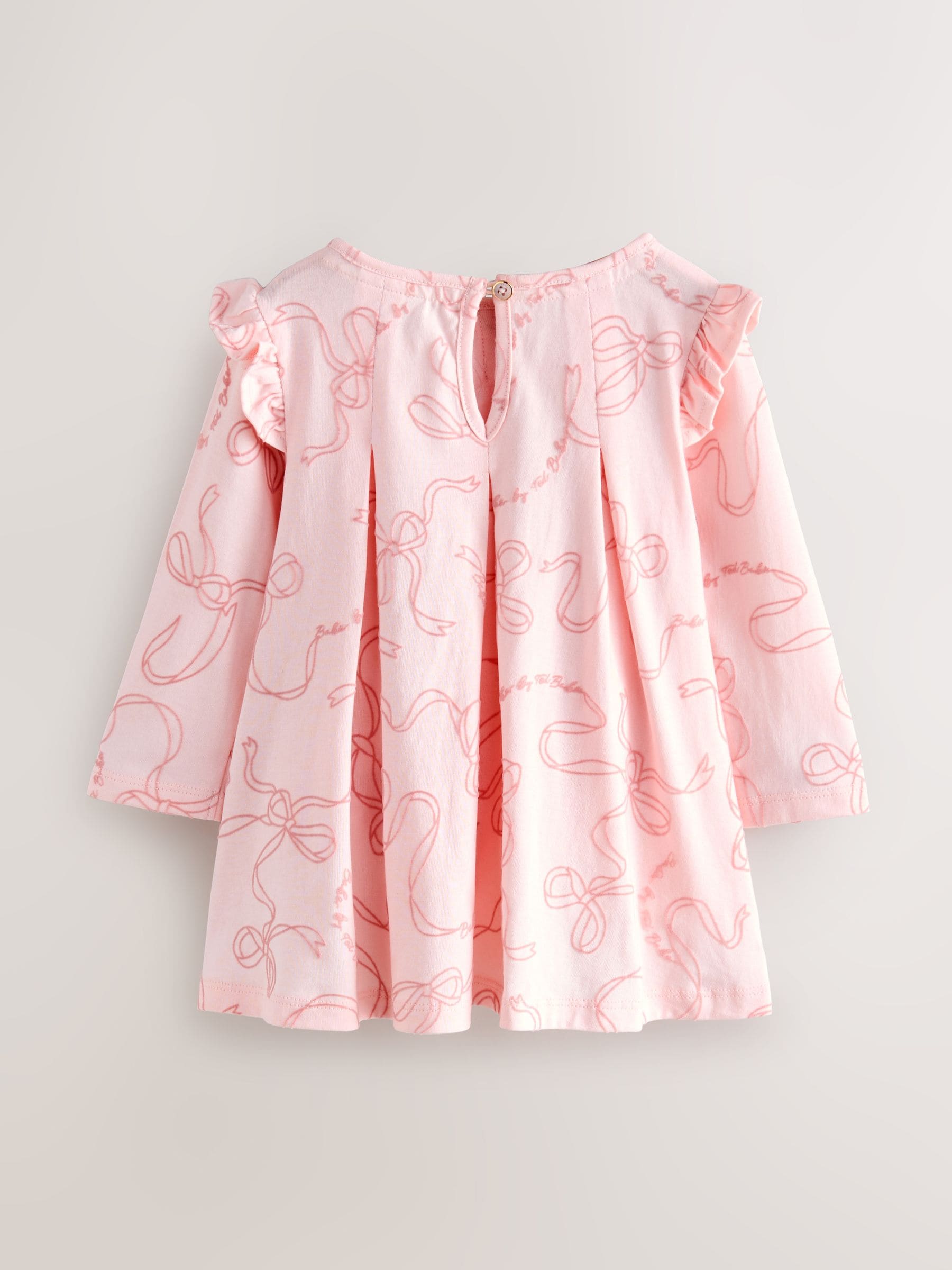 Roze - Baker by Ted Baker jersey-jurk met ruches
