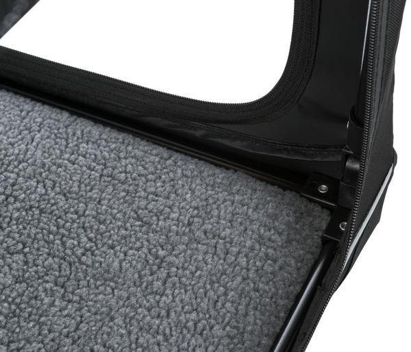 Trixie Hundetransportbox Vario, schwarz/grau